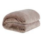 Cobertor Casal Manta Felpuda 01 Peça (toque Aveludado) Caqui