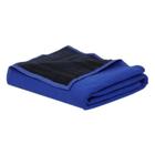 Cobertor Castor Guaratinguetá Casal 2,10x1,80m - Preto e azul marinho