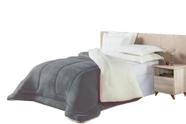 Cobertor Coberdrom Edredom Sherpa Pele de Carneiro Cama Queen 2,20m x 2,40