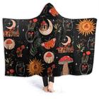 Cobertor com capuz ARTIEMASTER Mushroom Night Moth Fleece 200x150cm