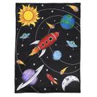 Cobertor de bebê Jaxson's World Outer Space Theme Minky Fleece