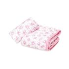 Cobertor Dupla Face Macio Soft Para Bebê Coruja Rosa e Pink