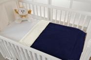 Cobertor e saida de maternidade marrom unisex berço bebe