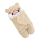 Cobertor Enroladinho Swaddle Cueiro Bebê Ursinho Sherpa Saco de Dormir