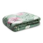 Cobertor floral rolinho casal 180x220 camesa