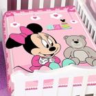 Cobertor Infantil Berço Bebê Raschel Plus Minie Antialérgico Jolitex