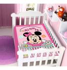 Cobertor Infantil Disney Baby Raschel Minnie Rosa Bercinho 0,90x1,10 - Jolitex - Cód. 172