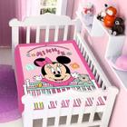 Cobertor Infantil Raschel Bebê Antialérgico Disney Mickey Minnie 1,10 x 90cm Joliex Ternille - Jolitex Termille