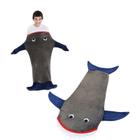 Cobertor Infantil Soft Cauda Tubarão Menino Menina