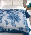 Cobertor Jolitex Casal Kyor Plus 1,80x2,20m Soft Malbec Azul