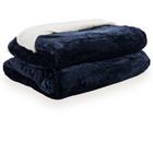 Cobertor King Microfibra Plush Liso Sherpa Domani