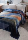 Cobertor King Raschel Double Marbella Azul 220x240m Jolitex