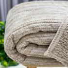 Cobertor King Vermont Dupla-Face com Sherpa 240X260 Tricot Bege