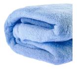 Cobertor / Manta Bebê Infantil Menino Camesa Microfibra Azul