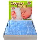 Cobertor Manta Bebe Recem Nascido Infantil Menino Menina 110x90cm Cobertor Dardara Azul
