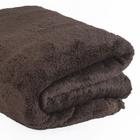 Cobertor Manta Casal Microfibra 2,00x1,80 Toque Macio Lisa Marrom - Shop Casa Nobre