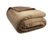 Cobertor manta casal microfibra 300g/m2 velour - marrom