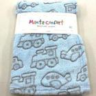 Cobertor Manta Confort Para Bebê Anti-alégico carrinho Azul - Rozac