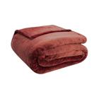 Cobertor Manta de Microfibra Neo Velour 300g Queen 2,20x2,40m Vinho Camesa