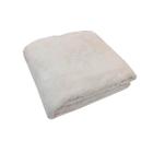 Cobertor Manta Frio Casal Inverno Liso Microfibra - Marfim