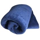 Cobertor Manta Microfibra Aconchego Solteiro - Marinho