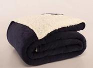 Cobertor Manta microfibra com sherpa para bebê 0,80m x 1,00m