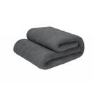 Cobertor Manta Microfibra Liso Casal Soft 180x220cm Chumbo