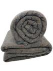 Cobertor manta popular doacao solteiro Do Bem kit com 15 pecas - cinza - 130 x 200 cm