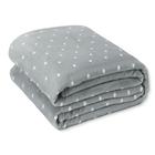 Cobertor Manta Softy Fleece King Size Poá Bolinha 2,40 x 2,60 Coberta Mantinha Macia com Toque Aveludado Grande Viagem
