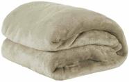 Cobertor Manta Solteiro Microfibra 2,20x1,60 Toque Macio Lisa Avelã - Shop Casa Nobre