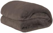 Cobertor Manta Solteiro Microfibra 2,20x1,60 Toque Macio Lisa Marrom - Shop Casa Nobre