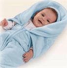 Cobertor microfibra baby sac não alérgico com relevo pets azul
