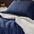 Cobertor Microfibra com Sherpa Pele de Carneiro Queen 2,40 x 2,20 1PEÇA