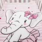 Cobertor Microfibra Elefanta Bailarina Baby Joy