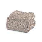 Cobertor Microfibra Estampado Casal 180x220 Bege Caracol