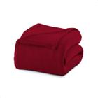 Cobertor Microfibra Liso Casal 180x220 Vermelho