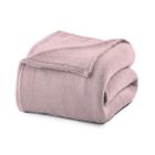 Cobertor Microfibra Liso Queen 220x240 Rosa