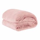 Cobertor Microfibra Solteiro Luxo Rosa