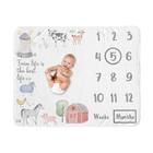 Cobertor Milestone Sweet Jojo Designs Farm Animals +1M-1Y