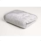 Cobertor para Berço Liso Flannel Super Macio 300g/m² Cinza