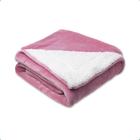 Cobertor para Berço Sherpa Hiper Macio 400g Rosa Happy Day