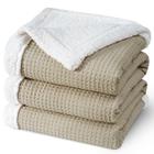 Cobertor PHF Waffle Sherpa King Size Luxury Warm Plush Flann