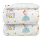Cobertor Plush Print com Sherpa Princess - Laço Bebê