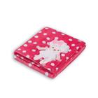 Cobertor Poá Ovelhinha Pink, Estampas de Animais, 100% Poliéster, c/ Microfibra, 75 x 100 cm