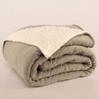 Cobertor Polaris Queen Sherpa Toque Lã de Carneiro e Manta Fleece 1 Peça - Fendi