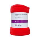 Cobertor Queen Manta Microfibra Antialérgico 2,2x2,4m Vermelho - Camesa