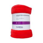 Cobertor Queen Microfibra Antialérgico 2,2x2,4m Vermelho - Camesa