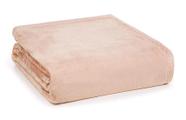 Cobertor Queen Trussardi 100% Microfibra Aveludado Piemontesi Rosa Perla