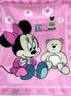 Cobertor Raschel Disney Antialérgico- Minnie Surpresa- Licenciado- Enxoval Jolitex Bebê