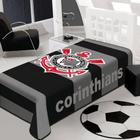 Cobertor Raschel Plus Solteiro Corinthians 1,50M X 2,20M - Jolitex ternille